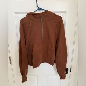 lululemon athletica Scuba Brown Women's Half-Zip Hoodie
